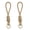 Apricot, variant on 2Pcs Braided Rope Pendant, High-Elastic Keychain Holder with Reinforced Knot Design, Macaron Color Mobile Phone Case Lanyard