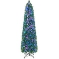 thumbnail image 1 of Costway 6 FT Pre-Lit Artificial Xmas Tree with Colorful Fiber Optics & 517 PVC Branch Tips, 1 of 10