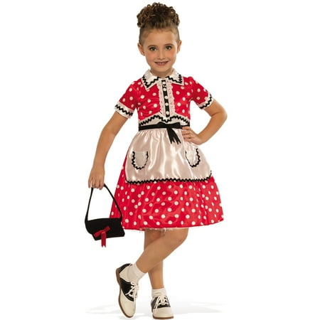 Little Lady Girls 1950'S Child Rockabilly Decades Halloween Costume