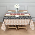 thumbnail image 3 of Colorful Geometric Striped Pattern Square Tablecloth,Waterproof Square Table Cover,Wipeable Spillproof Washable Table Cover for Home Kitchen Party Decor 42"X42"(107x107cm), 3 of 6