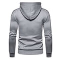 thumbnail image 2 of Defitshape Men's Cool Fashion Hoodies & Sweatshirts Hood Slim Fit Hoodie Plain Full Zip Up Hoody Aesthetic Designer Trendy Workout Hooded Sweatshirt Streetwear Zipper Sweatshirt Grey X-Large, 2 of 2