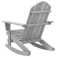 thumbnail image 4 of Charmma Patio Rocking Chair Wood Gray, 4 of 6