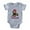 Heather Gray, variant on CafePress - Dachshund Mornings - Cute Infant Baby Football Bodysuit