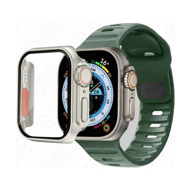 Correa Sport + Case Apariencia Ultra, compatible con Apple Watch, 40/41/44/45mm