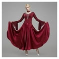 thumbnail image 2 of Ballroom Dance Dresses For Women Competition Modern Dance Dress Big Swing Elegant Waltz Outfits, 2 of 5