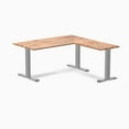 thumbnail image 7 of Desky Zero Softwood L-Shape Office Desk - Acacia / 60 X 30 X 62 X 20 Inches / White, 7 of 7