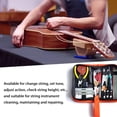 thumbnail image 3 of Kit de reparación de guitarra profesional, incluye organizador de cuerdas, lima de diamante y uso multifuncional para guitarra eléctrica, bajo, ukelele y más (26 piezas), 3 of 5