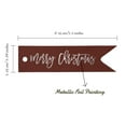 thumbnail image 5 of Inkdotpot Pack Of 100 Merry Christmas Favor Paper Tags Craft Real Silver Foil Hang Tags, 5 of 6