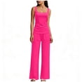 thumbnail image 2 of Ynynlocho Women's 2 Piece Lounge Sets Sleeveless Tank Tops Wide Leg Pants Sets Tracksuits Summer Matching Travel Outfit, 2 of 5