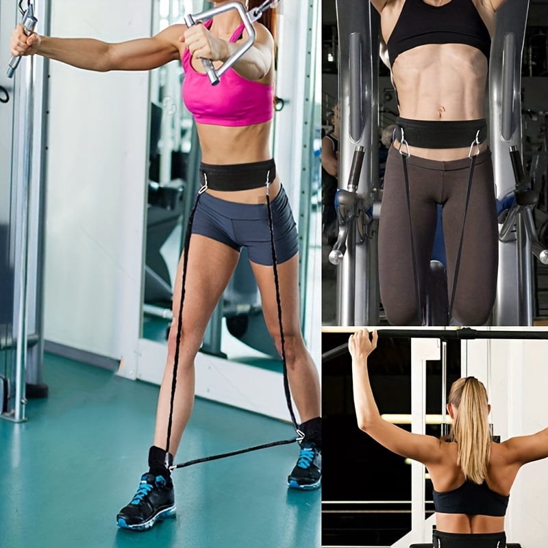 Strength Exercise Belt Elastic Rope Resistance Rope Tension Rope Fitness Training Belt (without tension rope)