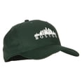 thumbnail image 5 of Boston Skyline Embroidered Solid Cotton Pro Style Cap - Dk Green OSFM, 5 of 5