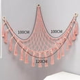 thumbnail image 1 of Langgg Hamac pour Toutous Filet en Peluche Filet d'Angle Jouet Macramé Bohème Salon Présentoir Rangement, 1 of 9