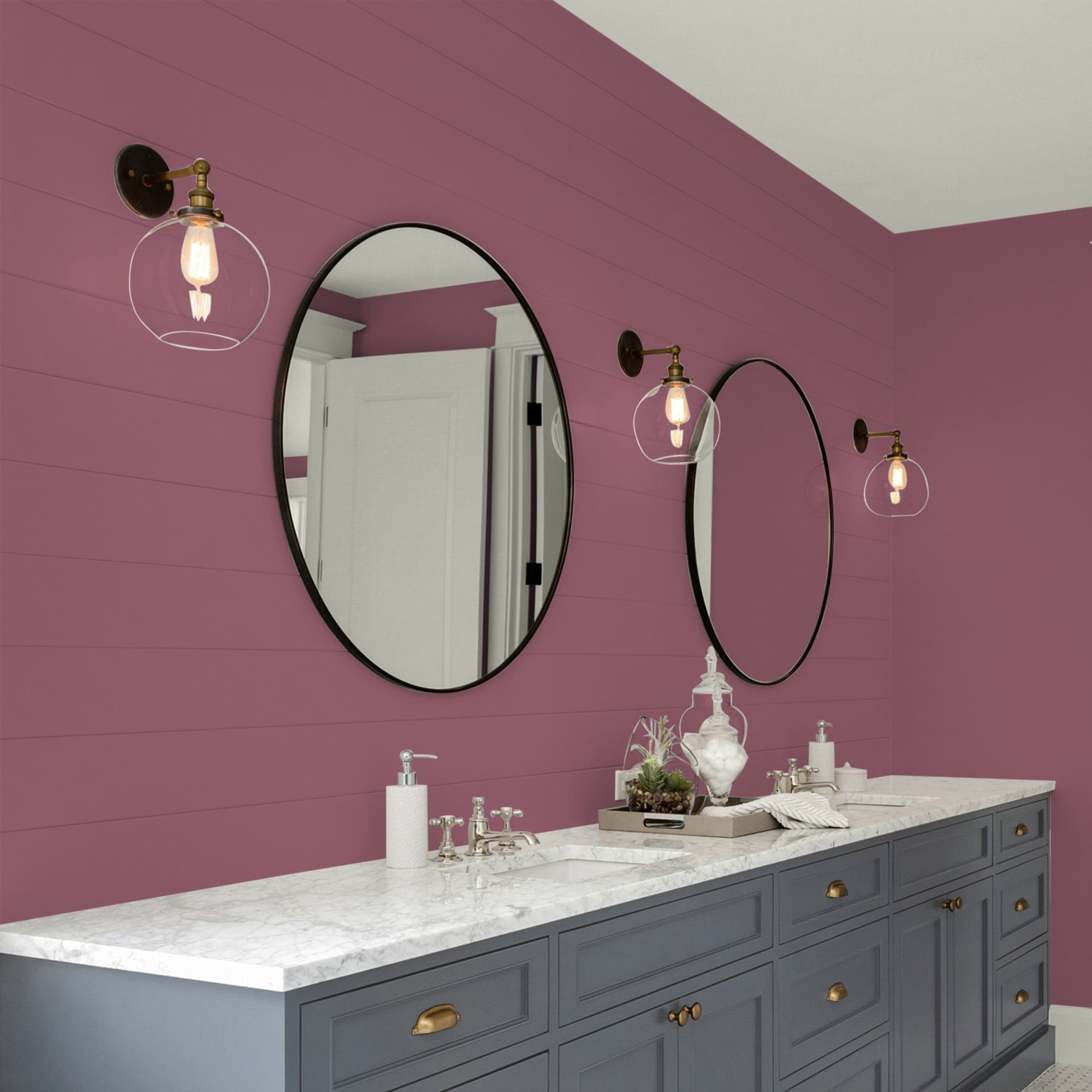 Glidden HEP Cabernet / Purple, Eggshell Interior Paint with Primer, 1 Gallon