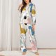 thumbnail image 2 of Balery Cute Dinosaurs Conjunto de Pijama con Estampado para Mujer, Conjunto de Dos Piezas con Manga Larga, Ropa de Dormir Suave con Bolsillos, Pijamas Cómodos-Medium, 2 of 7