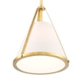 thumbnail image 3 of Crystorama Fulton 1 Light Antique Gold Pendant, 3 of 9