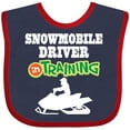 thumbnail image 3 of Inktastic Snowmobile Driver in Training Boys Baby Bib, 3 of 4