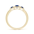 thumbnail image 2 of Angara Natural 0.33 Ct. Blue Sapphire with Blue Sapphire Classic Ring in 14K Yellow Gold for Women (Ring Size: 3), 2 of 9