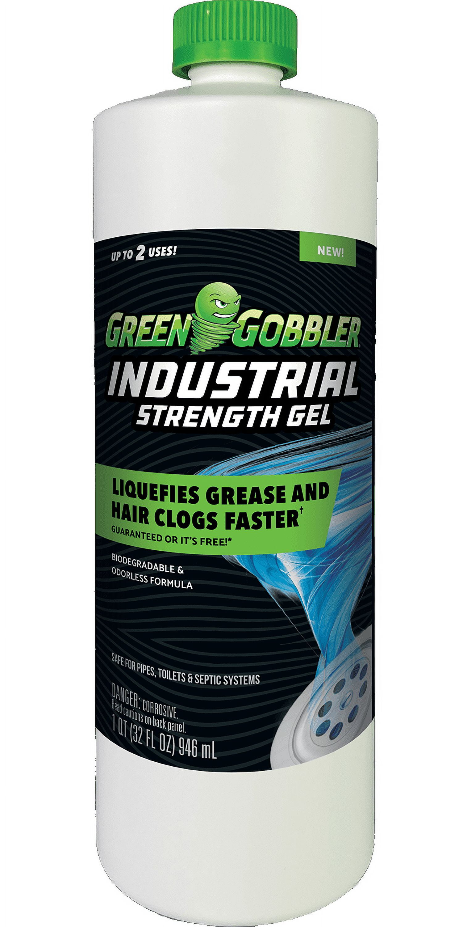 Green Gobbler Liquid Hair and Grease Clog Remover - 2 Pack & 5 Pack of Hair  Grabber Drain Tools, Drain Cleaner