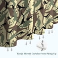 thumbnail image 6 of Camouflage Dinosaurs Silhouettes Pattern Shower Curtain 36"x72" ,Bathroom Decorative Shower Curtains Set with 12 Hooks,Modern Waterproof Washable Shower Curtain, 6 of 6