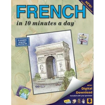 French in 10 Minutes a Day : Language Course for Beginning and Advanced Study. Includes Workbook, Flash Cards, Sticky Labels, Menu Guide, Software, Glossary, and Phrase Guide. Grammar. Bilingual Books, Inc.