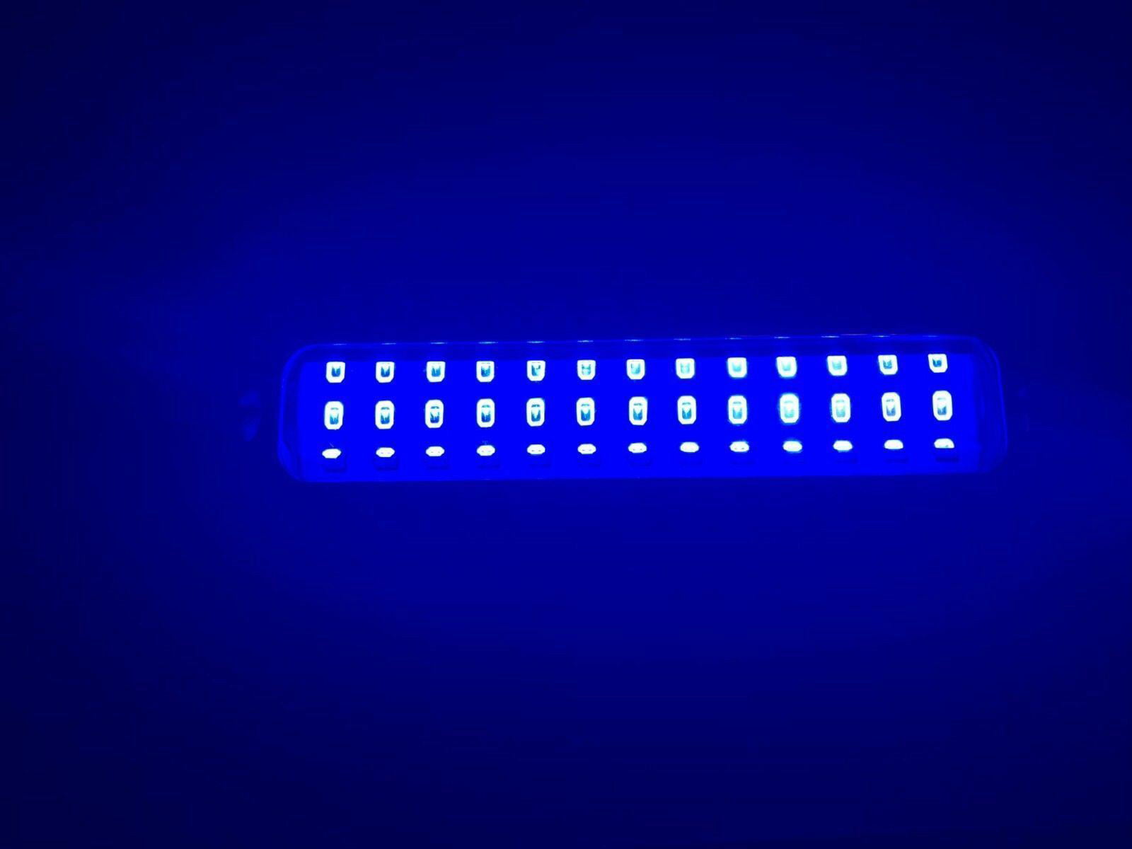 PACTRADE MARINE BOAT BLUE LED SS 316 UNDERWATER LIGHT SURFACE MOUNT 18 W 10-30 V 