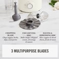 thumbnail image 5 of Martha Stewart 10-Cup Electric Food Processor & Chopper, Cream, 5 of 13