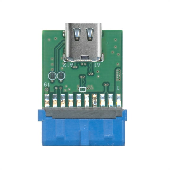 FVH Single Port USB 3.1 Type C USB-C Female to USB 3.0 Motherboard 19pin 20pin Header Adapter PCBA 5Gbps