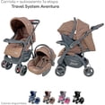thumbnail image 2 of D´BEBÉ - Carriola Travel System Aventura - Carriola Multincional de Manubrio Reversible - Ideal para Bebés Recién Nacidos y hasta los 4 años - Incluye Portabebé - Color Khaki, 2 of 5