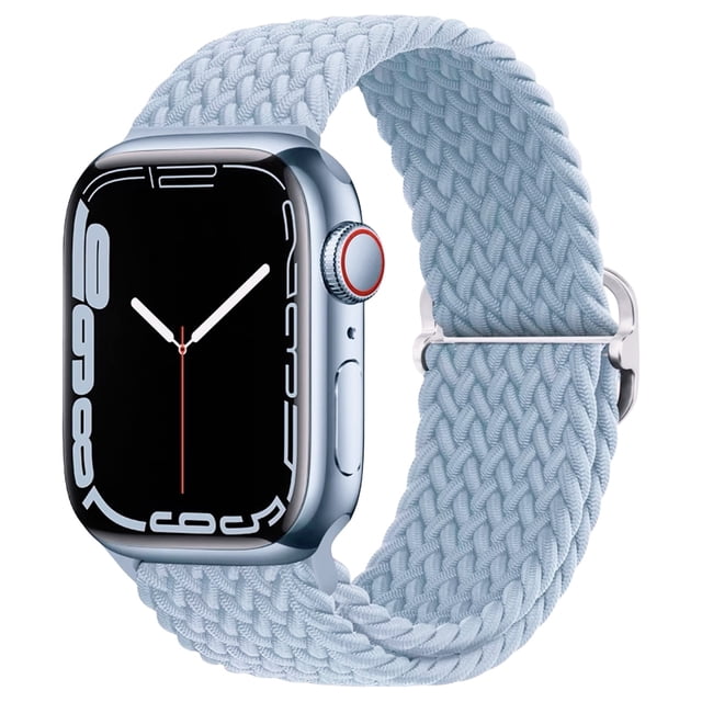WIFKLSIIPG Adjustable Sliding Buckle Nylon Woven Breathable Solid Color Strap for Models Smartwatches