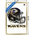 thumbnail image 3 of NFL Baltimore Ravens - Drip Helmet 20 Wall Poster, 22.375" x 34", Framed, 3 of 3