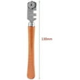 thumbnail image 2 of 2PC Glass Knife with 6 Interchangeable Carbide Cutting Wheels Craft Cutting Kit Tool with Wooden Handle Ideal for Cutting and Scoring Glass Bottles, Mirrors, Window Glass, Shelves, 2 of 8
