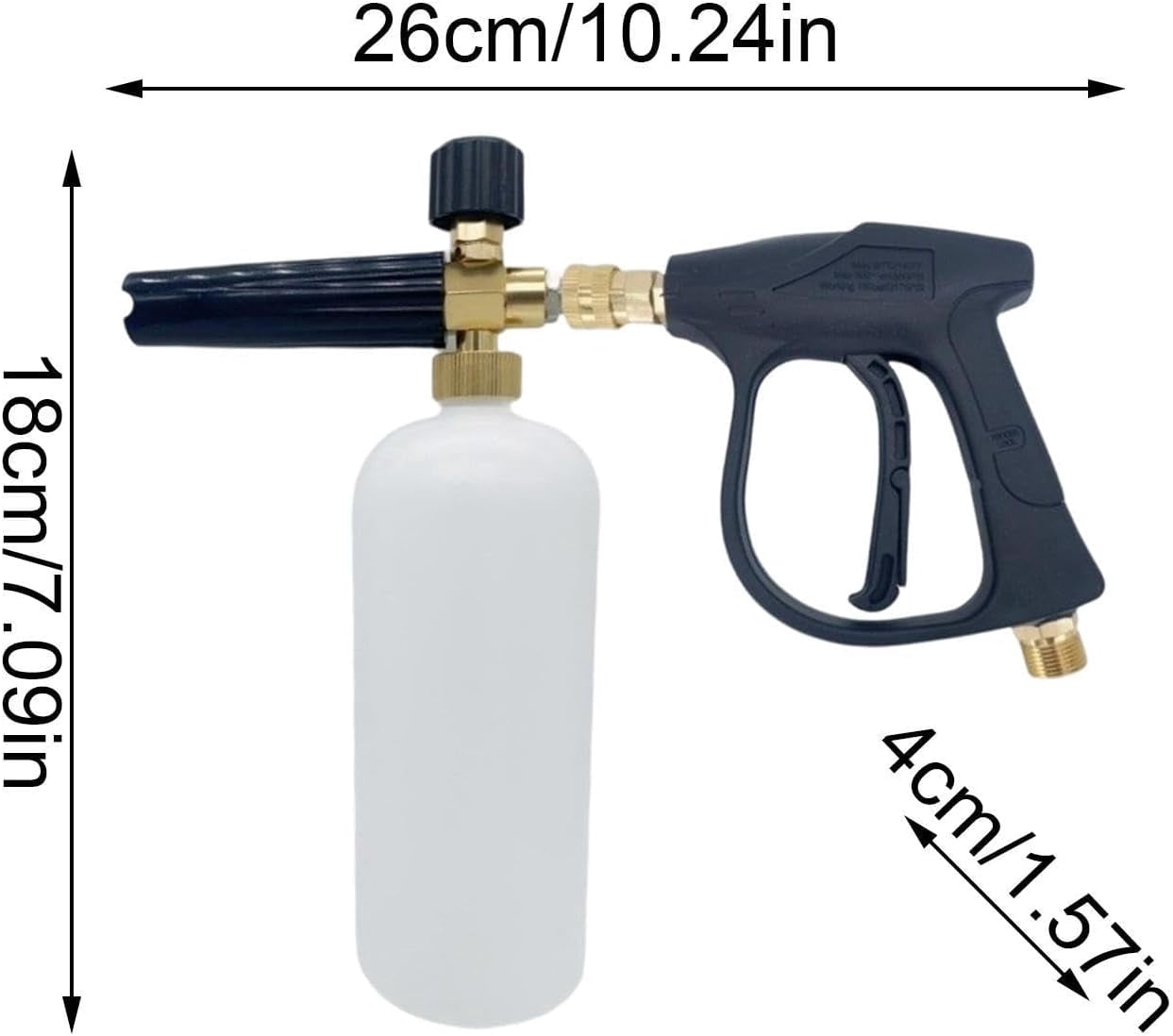 Car Wash Gun Kit with Foam Sprayer and 5 Nozzles for Vehicle Cleaning