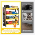 thumbnail image 6 of Welfiya Garage Shelving,Heavy Duty Storage Rack,4 Tiers Metal Storage Rack Shelf, Adjustable Shelving Unit for Garage,Kitchen,Warehouse,Basement (Black-Yellow, 47.2" W x 23.6" D x 78.7" H), 6 of 10