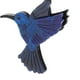 thumbnail image 5 of Cute Hummingbird Brooch Pin Stylish Animal Design Lapel Pin for Hats, Shawls & Clothes Festive Chic Accessory for Holidays & Special Occasions, 5 of 5