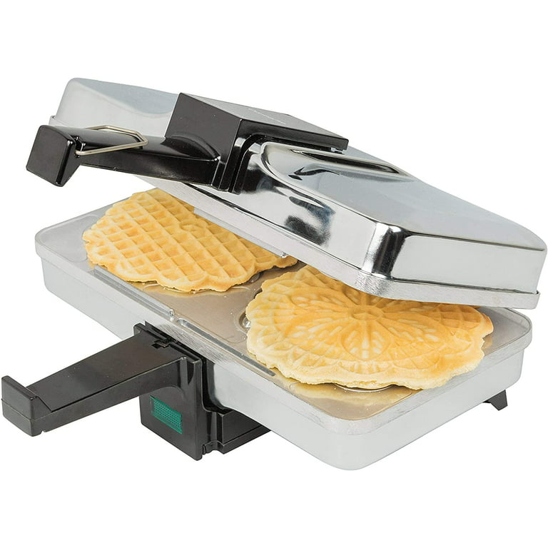  Pizzelle Maker - Non-stick Electric Pizzelle Baker Press Makes  Two 5-Inch Cookies at Once- Recipe Guide Included- Fun Party Dessert Treat  Making Made Easy- Unique Birthday, Valentines Day Gift for Her