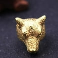 thumbnail image 3 of PAMTIER Men's Stainless Steel Vintage Domineering Gothic Punk Tribe Gold Wolf Head Biker Ring Werewolf Leader Forest King Wolf Totem Size 10, 3 of 6