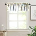 thumbnail image 5 of Drop Leaf Valance Kitchen Curtains Blackout Vintage Boho Floral Natural Botanicals Rod Pocket Window Treatment for Kids Bedroom Bathroom Home Decor Window Drapes 54x18inch, 5 of 6