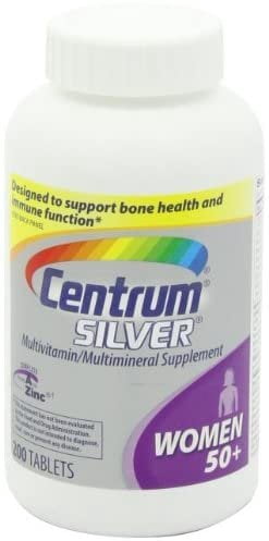 Centrum Silver Women 50+ Multivitamin Tablets, 200 Ct