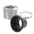 thumbnail image 4 of Front Bumper Air Inlet Pipe, Wear Resistant  Air Intake Pipe Funnel Kit Carbon Fiber Style Universal Lightweight  For Most Vehicles, 4 of 8