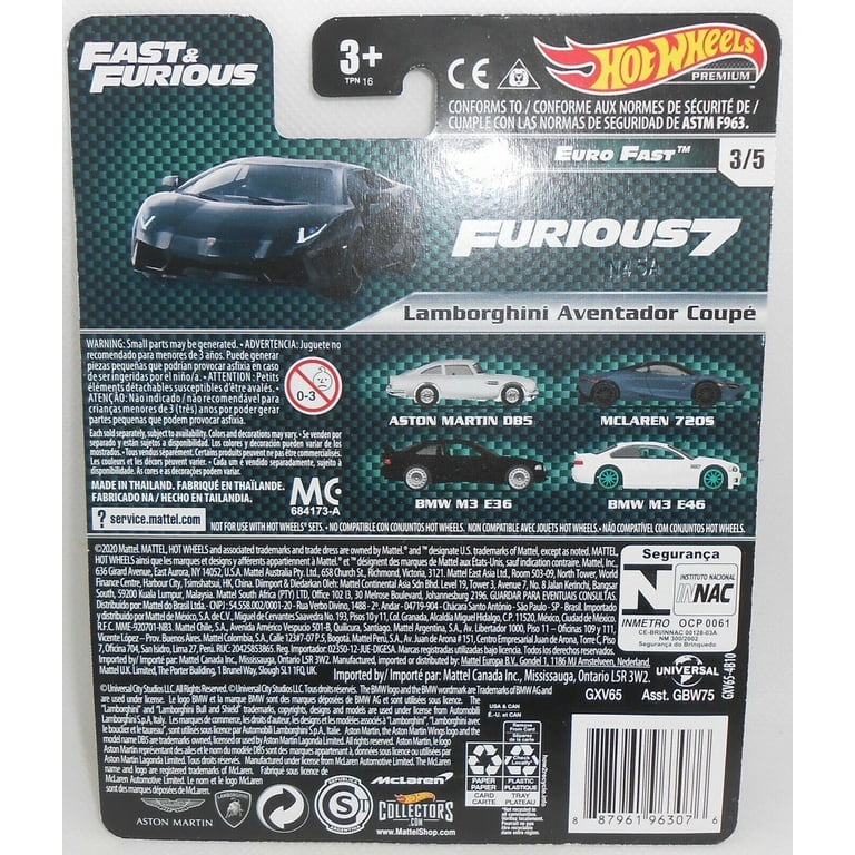 Hot Wheels Premium Fast & Furious Lamborghini Aventador Coupe