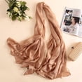 thumbnail image 2 of 180x85cm Bandanas Foulard Women Plain Scarf Pure Color Female Sunscreen Shawl Plus Size Hijab SILVER, 2 of 7