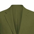 thumbnail image 5 of IROINNID Mens Lightweight Blazer Notch Lapel Single Button Business Casual Jacket Long Sleeve Solid Color Coat with Flap Pockets for Spring Fall Wear, 5 of 6