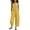 Yellow, variant on Cmfcve Wide Leg Jumpsuits for Women Sleeveless Stand Collar Half Button Up Linen Pants Loose Casual Long Overalls with Pockets