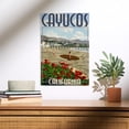 thumbnail image 2 of Lantern Press 12x18 Inch Premium Wood Sign, Ready to Hang Wall Decor, Cayucos, California, Beach and Pier Scene, 2 of 4
