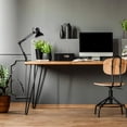 thumbnail image 3 of 32 inch Swing Arm Desk Lamp with Metal Clamp, Black Finish, 3 of 7