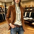 thumbnail image 6 of Sheghy Womens Long Winter Coats for Women Parka Funnel Neck Weekend Shacket Jacket with Pockets Brown L, 6 of 9