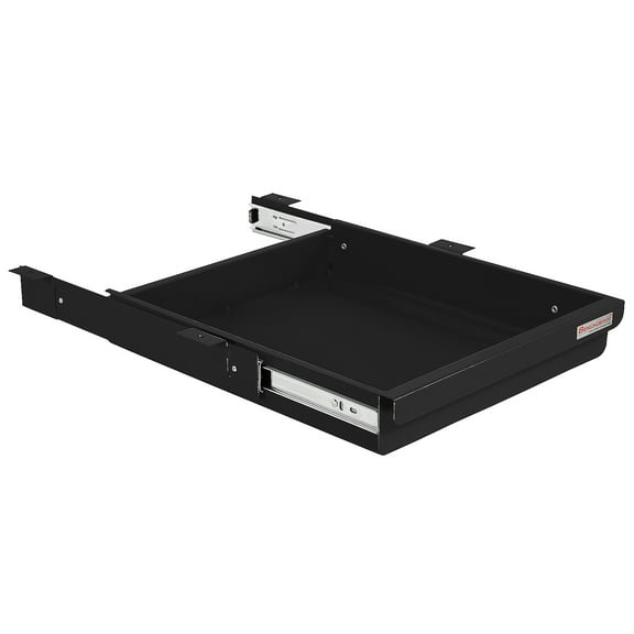 Steel Drawer 2" High with Full Ball Bearing Suspension - 2"High x 14.5" Wide x 17" Length - Black