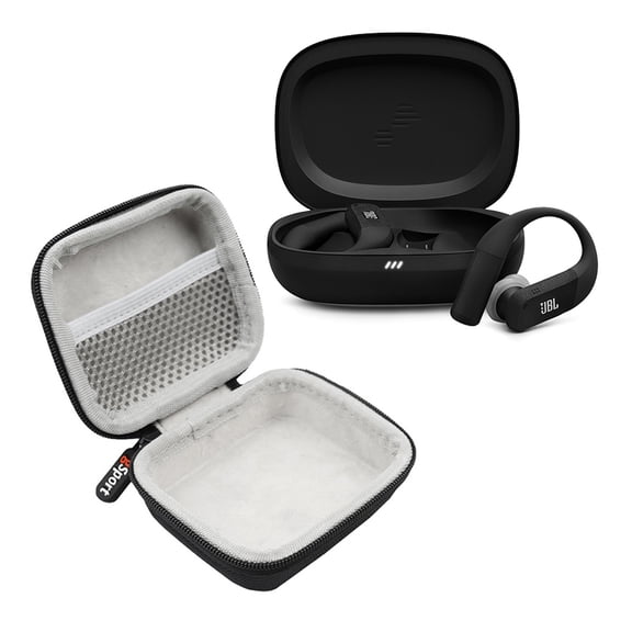 JBL Endurance Peak 4 True Wireless Noise Cancelling Sport Earbuds Bundle with gSport Case (Black)