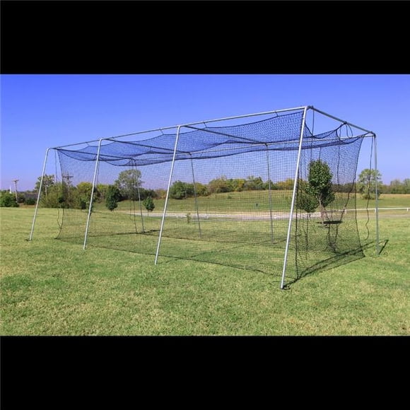 Cimarron Sports CM-402024TPCF1.5 40 x 12 x 10 in. No. 24 Batting Cage & Complete Frame HD