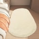 thumbnail image 5 of Fiudx Alfombra Ovalada, Lujosa Alfombra En Tacto de Seda, Manta Lavable para Dormitorio, Alfombra Antideslizante para Salón, Solución para Decorar El Pasillo, Diseño Seguro para Toda La Familia, Una, 5 of 5